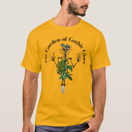 El jardín de la remera gótica