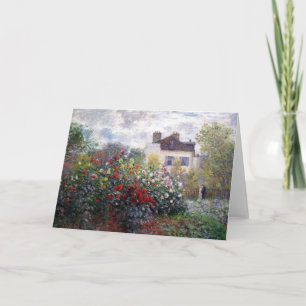 El jardín de Monet con la tarjeta del Bello Artes
