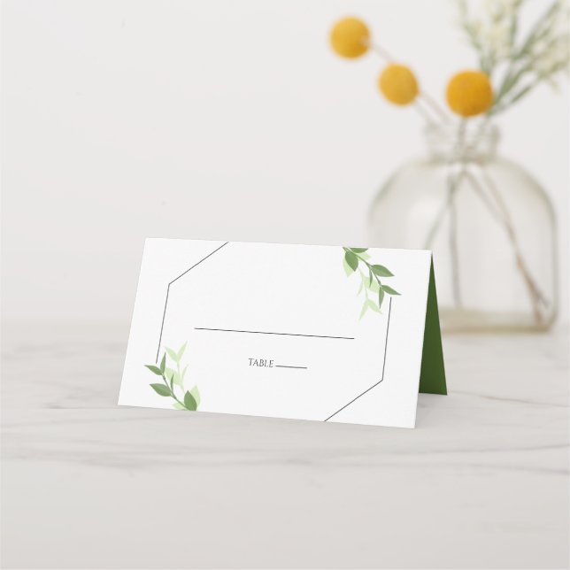 El jardín de vegetación deja la tarjeta de lugar d (Anverso)