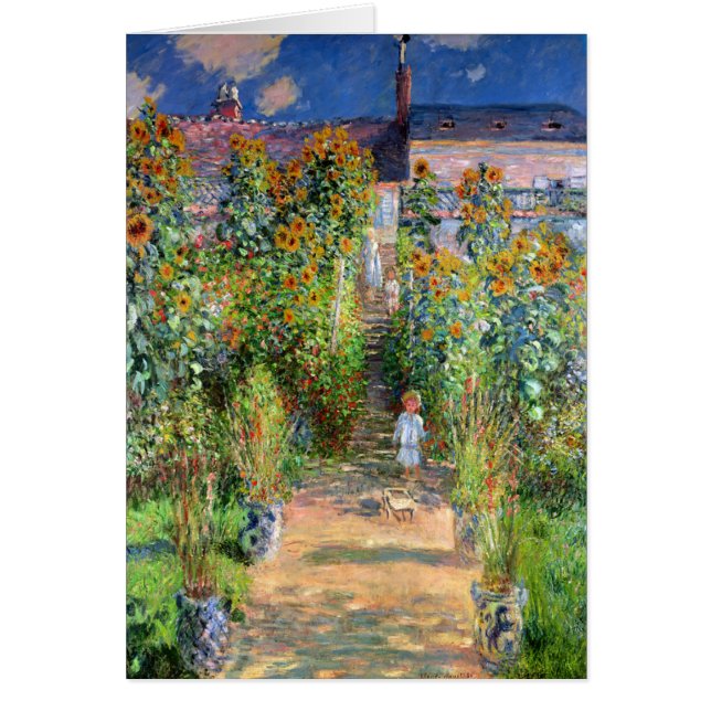 El jardín del artista en Vetheuil, Claude Monet (Frente)