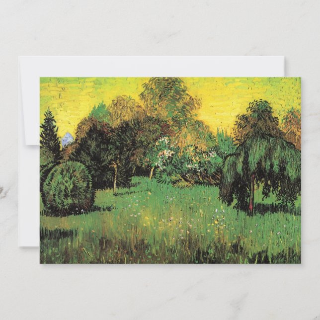 El Jardín del Poeta por Vincent van Gogh (Anverso)