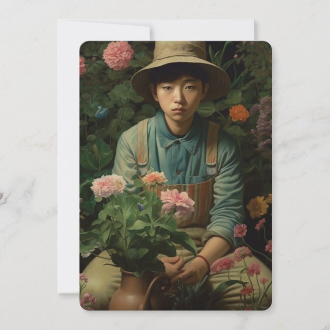 El jardinero cansado (Anverso)