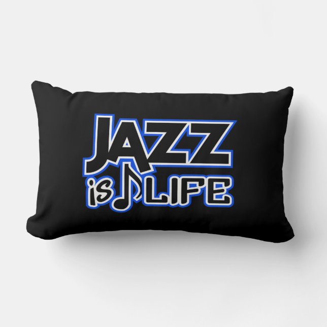 El JAZZ ES almohada de tiro de encargo de la VIDA (Anverso)