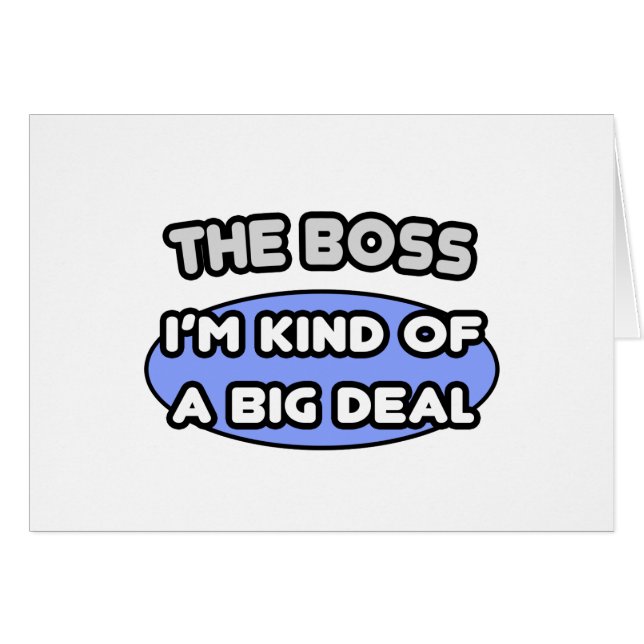 El jefe... una especie de gran cosa (Anverso (Horizontal))