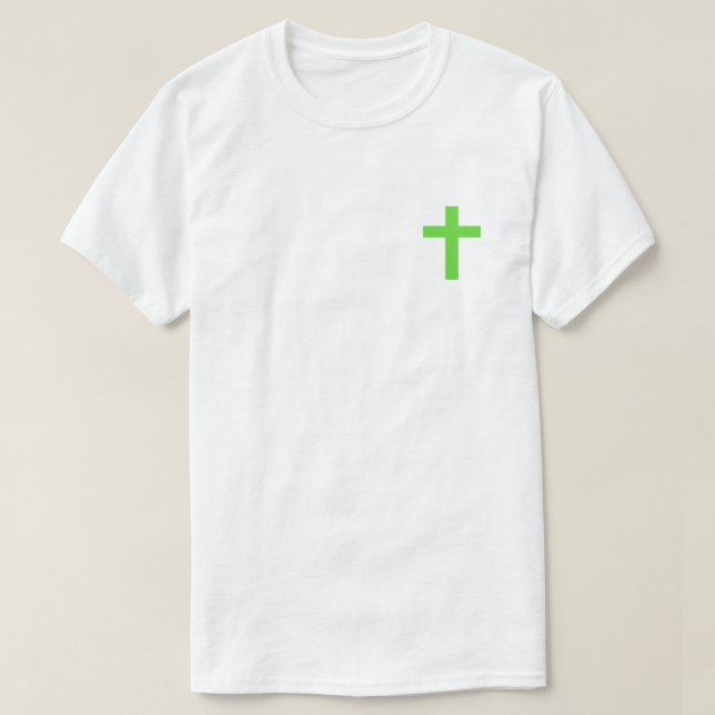 El Jesús Verde Me Ama A La Camiseta (Diseño del anverso)