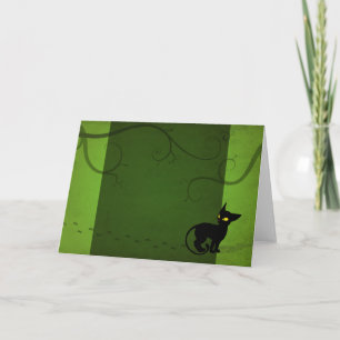 El Jinx toma una tarjeta de felicitación del paseo