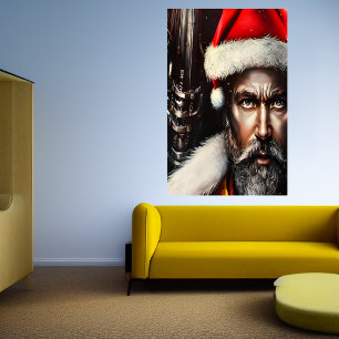 El joven Santa Claus   Poster de arte de IA