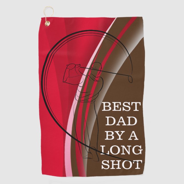 El juego de golf de papá mejoró con esta toalla (Anverso)