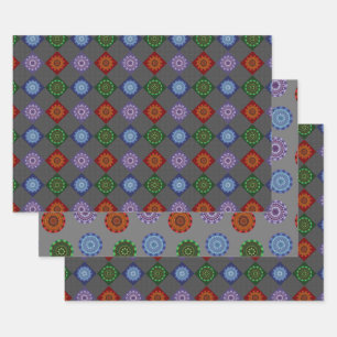 El juego de papel de ajuste de Mandalas para eleme