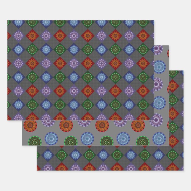 El juego de papel de ajuste de Mandalas para eleme (Set)