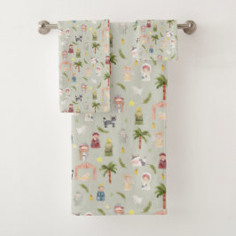 El juego de toallas de baño Sage para Navidades de