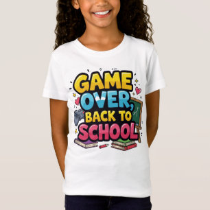 El juego de vuelta a la camiseta de la escuela   F