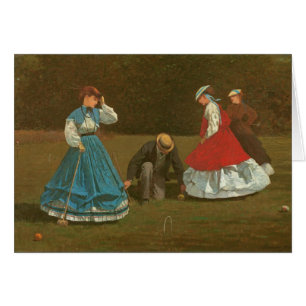 El juego del croquet, 1866 (aceite en lona)