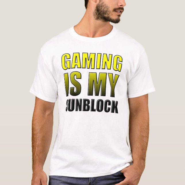 El juego es mi divertido camiseta Sunblock (Anverso)
