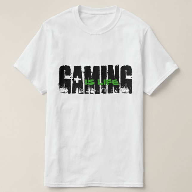 el juego es vida - camiseta (Diseño del anverso)