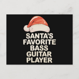 El jugador de bajo favorito de Santa Navidad Xmas