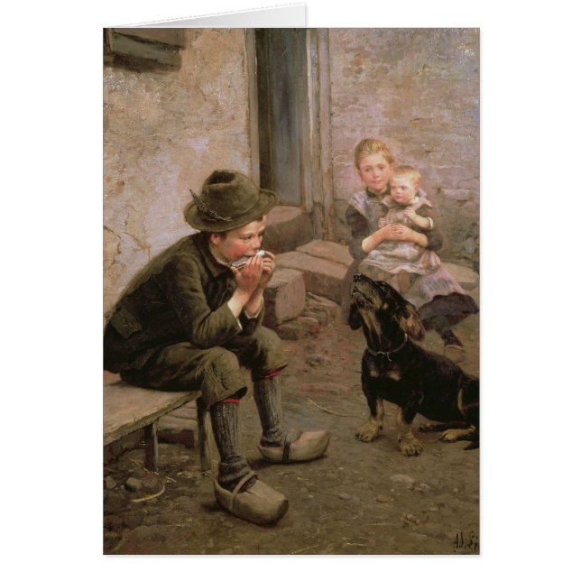 El jugador del órgano de boca (Frente)