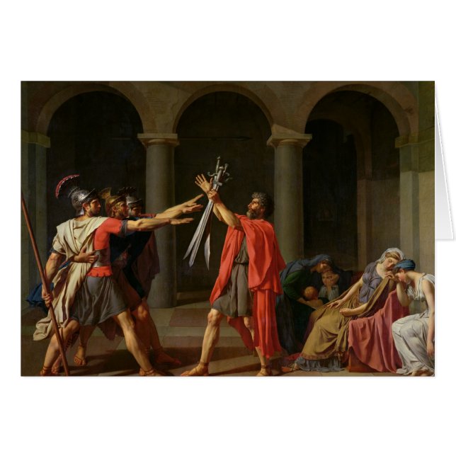 El juramento de Horatii, 1784 (Anverso (Horizontal))