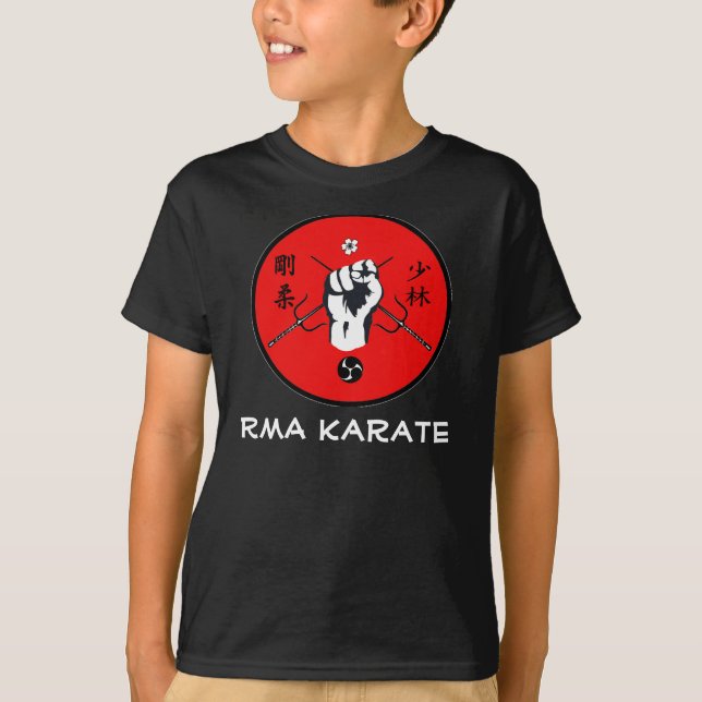 El karate de RMA embroma la camiseta (Anverso)
