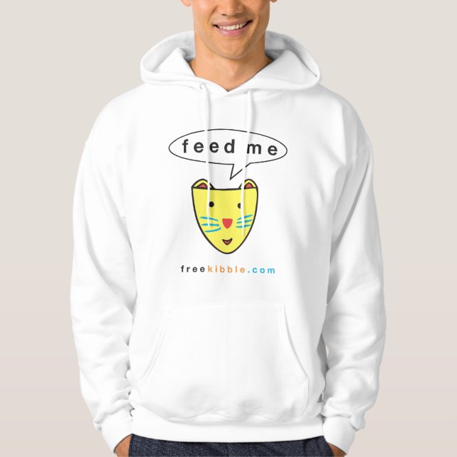 El Kat "me alimenta" sudadera con capucha (Anverso)