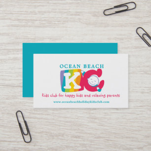 El kc embroma la tarjeta de visita feliz del niño