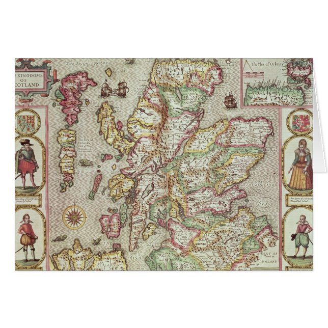 El Kingdome de Escocia, grabado por Jodocus (Anverso (Horizontal))