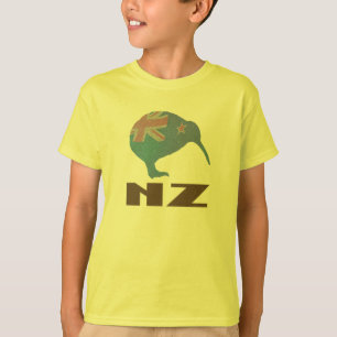 El kiwi de Nueva Zelanda embroma la camisa