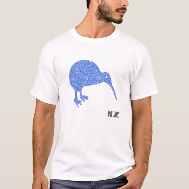 El kiwi de Nueva Zelanda embroma la camisa (Anverso)