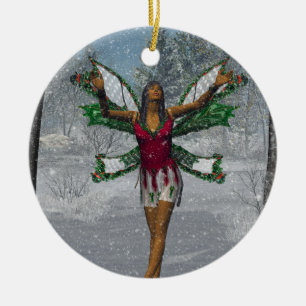 El KRW lo dejó nevar ornamento de hadas africano