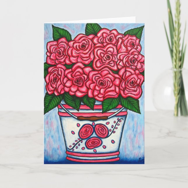 El La compite la tarjeta subió en del saludo/de (Anverso)