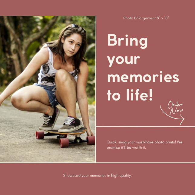 El laboratorio de fotos - Ampliación de la foto Pe (Professional-quality prints in a classic 8" x 10" size Birthday Depot Party Supplies Trendy Stylish)