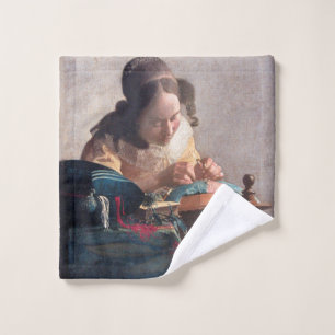 El Lacemaker, Johannes Vermeer, 1669-1670