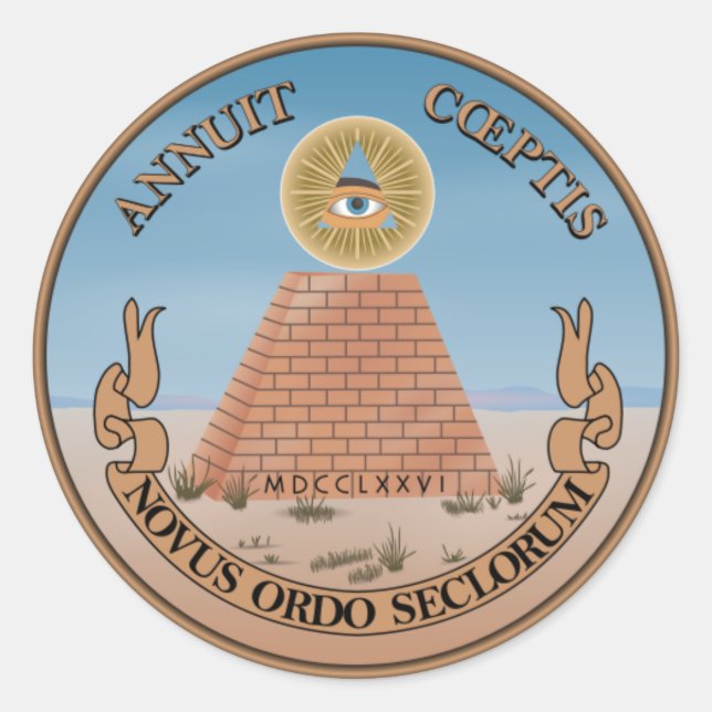 El lado opuesto (inverso) del gran sello de EE.UU. (Anverso)