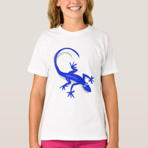 el lagarto del azul real embroma la camisa