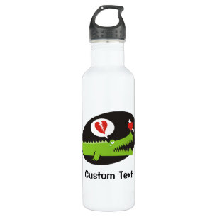 El lagarto en la botella de agua de amor