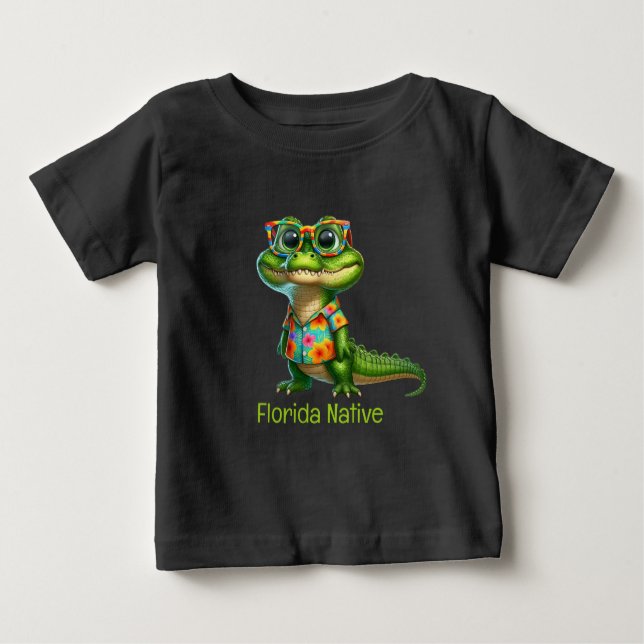 El lagarto en la camiseta tropical (Anverso)