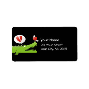 El lagarto en la etiqueta de amor