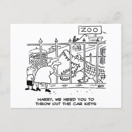 El lagarto en la postal del zoológico