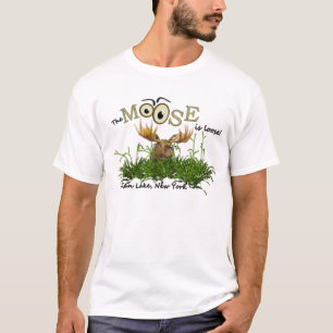 El lago indio, NY, "los alces es" camiseta floja