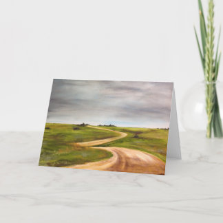 "El largo camino" Tarjeta de felicitación