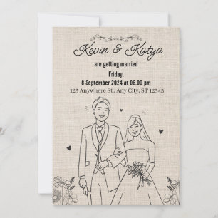 El lazo de toda una vida: una invitación de boda