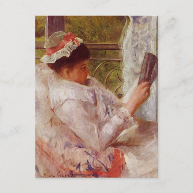 El lector de la postal Mary Cassatt (Anverso)