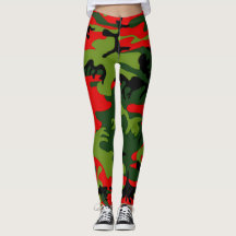 El legging rojo y verde de Camo