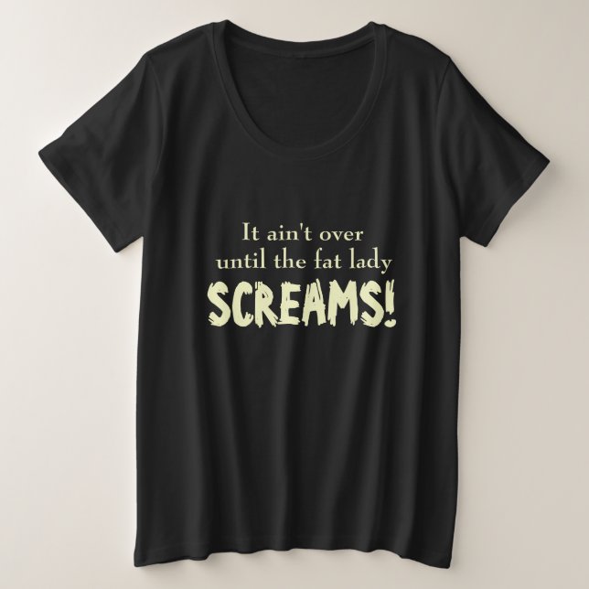 El lema no termina hasta la camiseta de maternidad (Anverso del diseño)