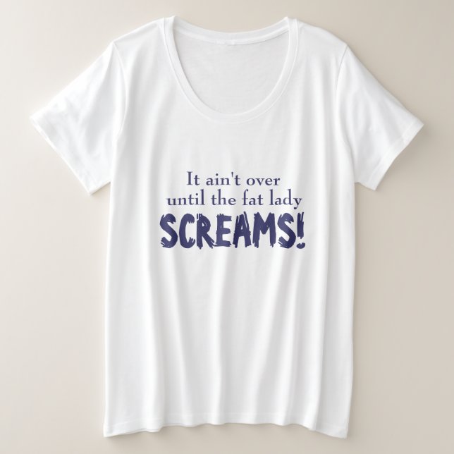 El lema no termina hasta la camiseta de maternidad (Anverso del diseño)