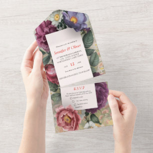 El lenguaje de las flores en una sola invitación
