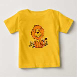El león animal lindo embroma la camiseta