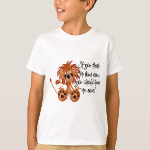 El león del bebé me oye rugir las camisetas y los