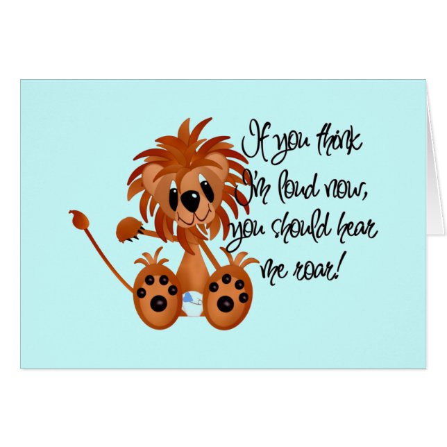 El león del bebé me oye rugir las camisetas y los (Anverso (Horizontal))