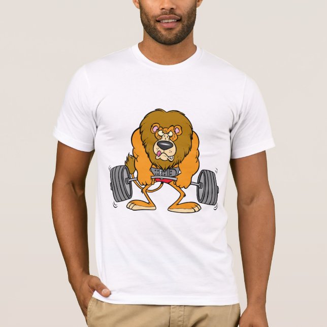 El león Lifing carga la camiseta para hombre (Anverso)